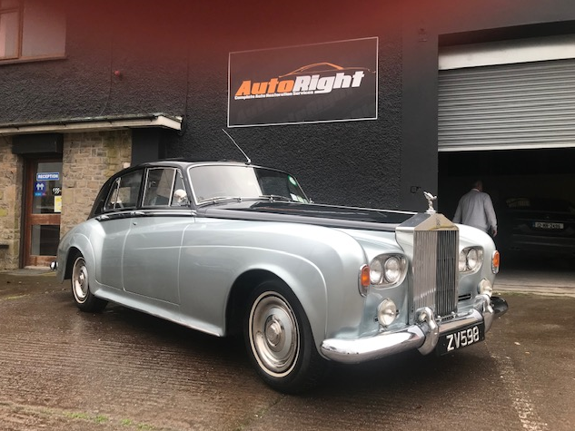 Rolls-Royce panel repair and refinish completed at AutoRight body shop, Cork